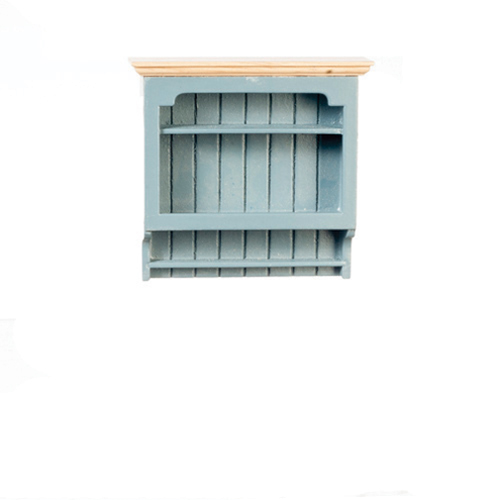 Kitchen Shelf, Blue, Oak